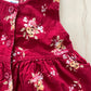 OshKosh Red Floral Fine Cord Dress - Yellow Clover Vintage Kids Clothes