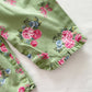 Hartstrings Floral Ruffle Overalls - Yellow Clover Vintage Kids Clothes