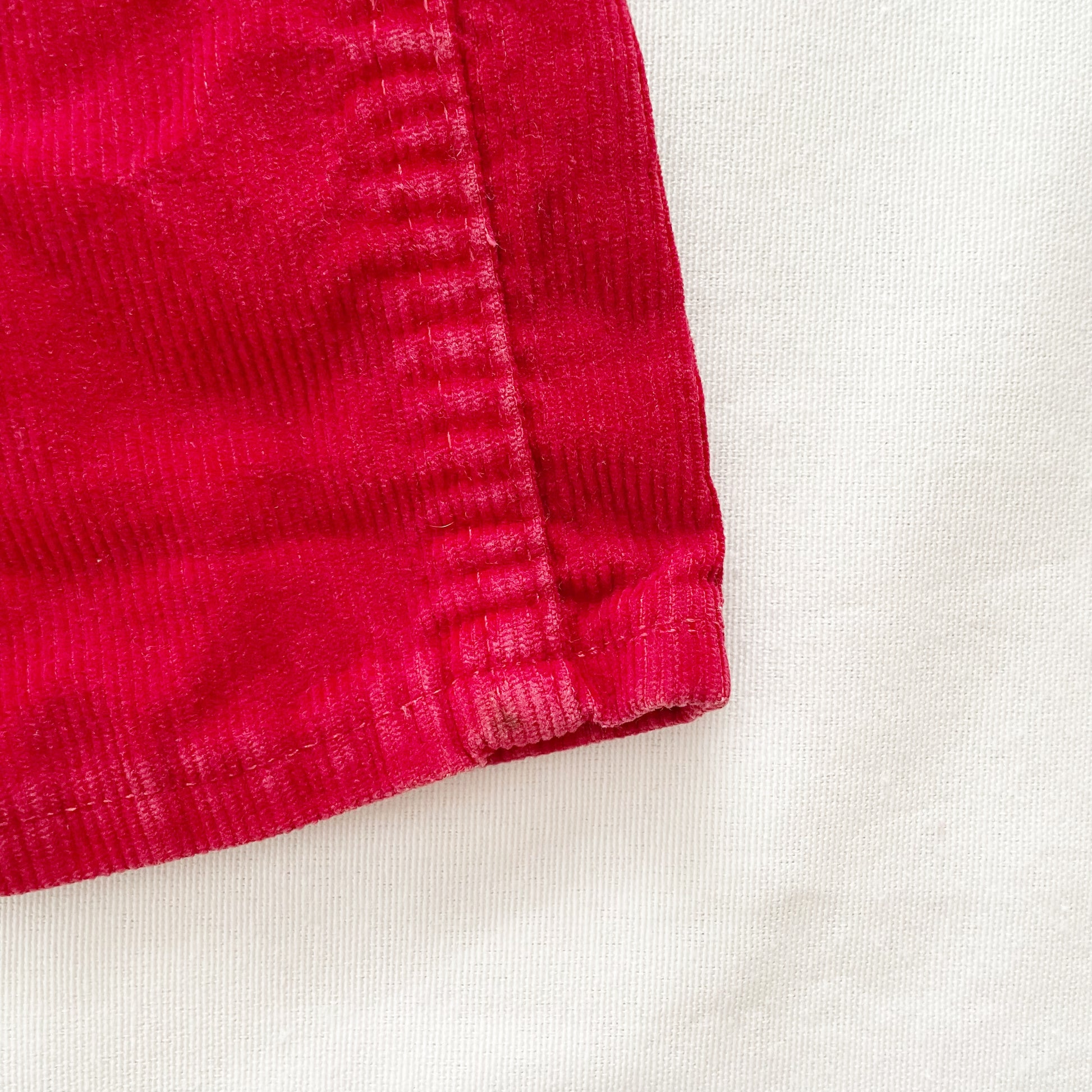 OshKosh Darker Red Cord Overalls - Yellow Clover Vintage Kids Clothes