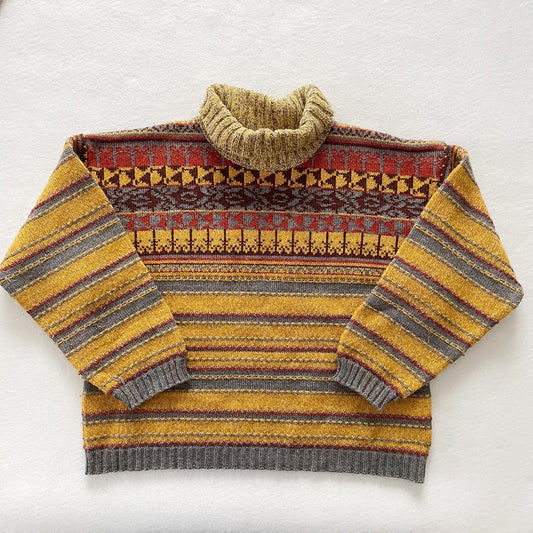 Oilily Mockneck Sweater - Yellow Clover Vintage Kids Clothes