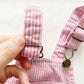 OshKosh Pink Hickory Stripe Scoop Cut Skirtall - Yellow Clover Vintage Kids Clothes