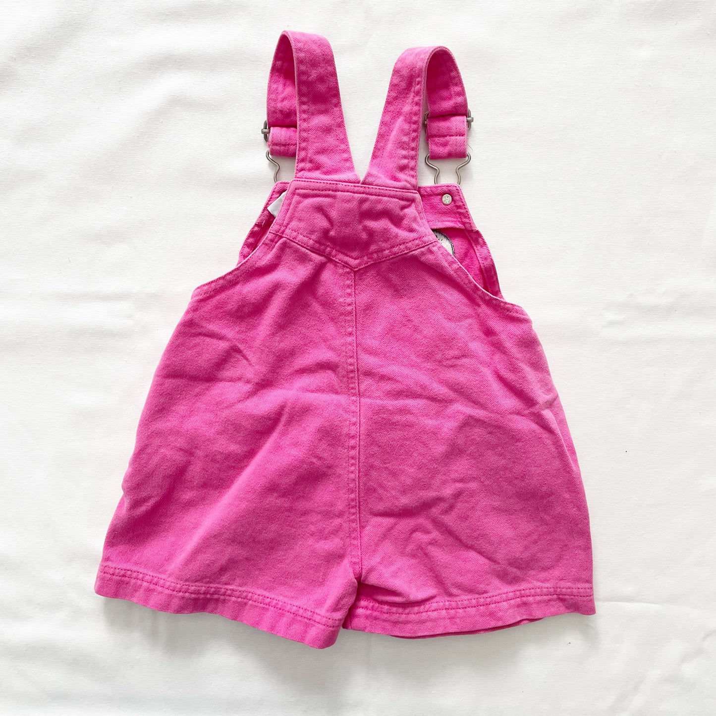 Rugrats Pink Shortalls - Yellow Clover Vintage Kids Clothes