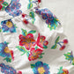 Baby B’gosh Bright Floral Fruit Print Shortalls - Yellow Clover Vintage Kids Clothes