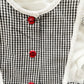 OshKosh Ladybug Gingham Set - Yellow Clover Vintage Kids Clothes
