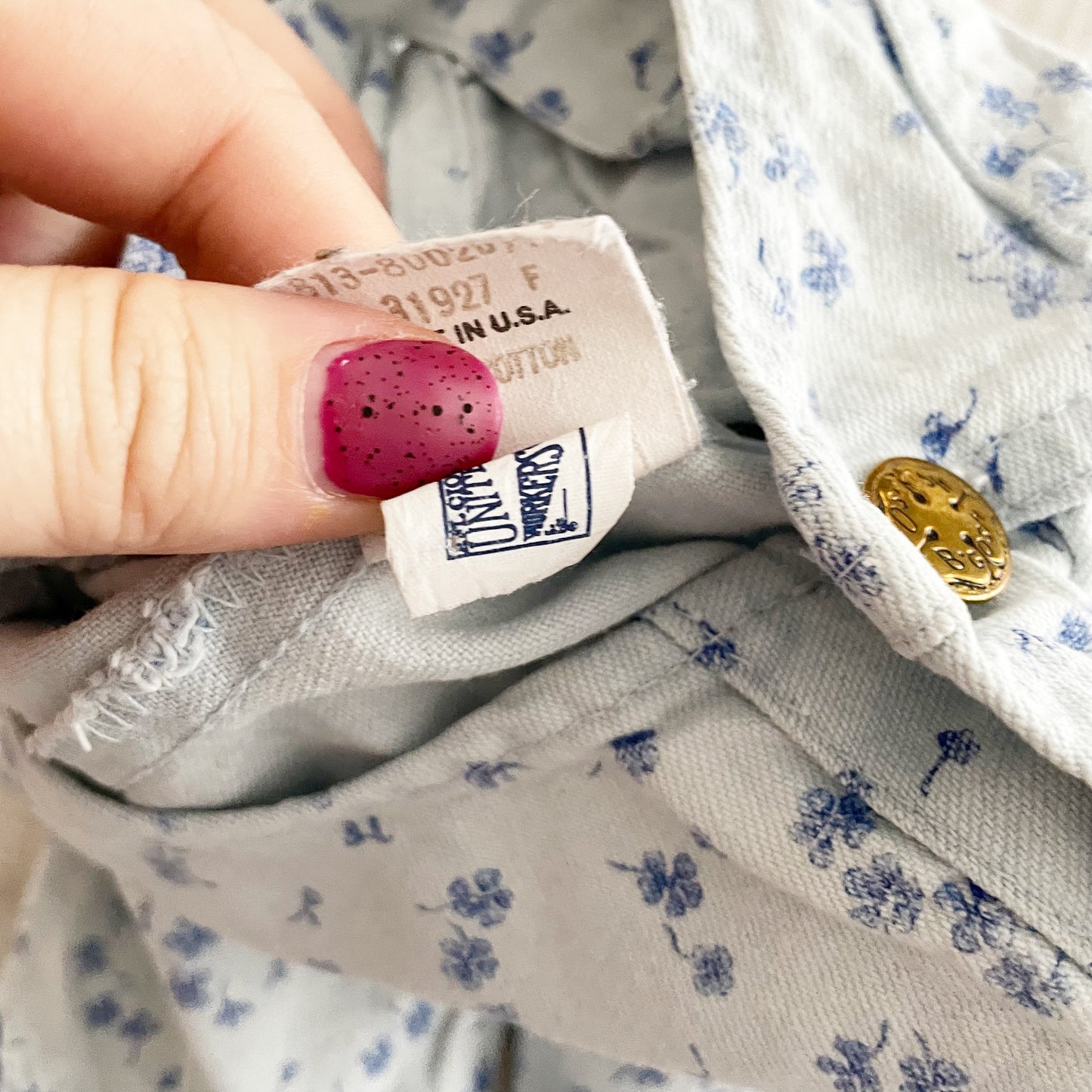 OshKosh Light Denim Floral Overalls