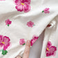 OshKosh Hibiscus Floral Overalls - Yellow Clover Vintage Kids Clothes