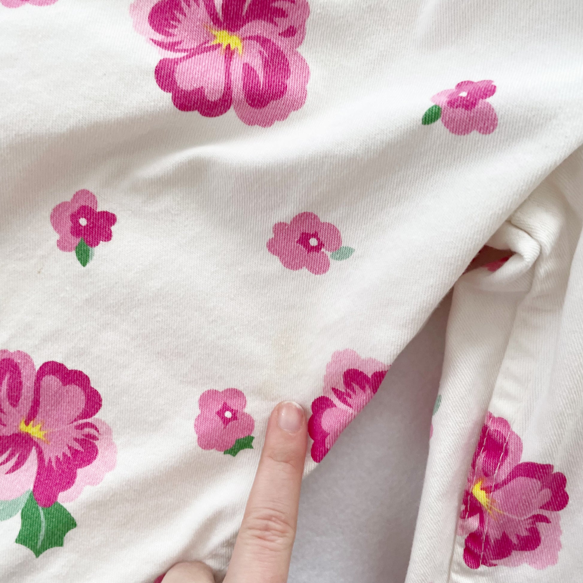 OshKosh Hibiscus Floral Overalls - Yellow Clover Vintage Kids Clothes