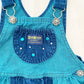OshKosh Teal Wash Pocket Skirtall - Yellow Clover Vintage Kids Clothes