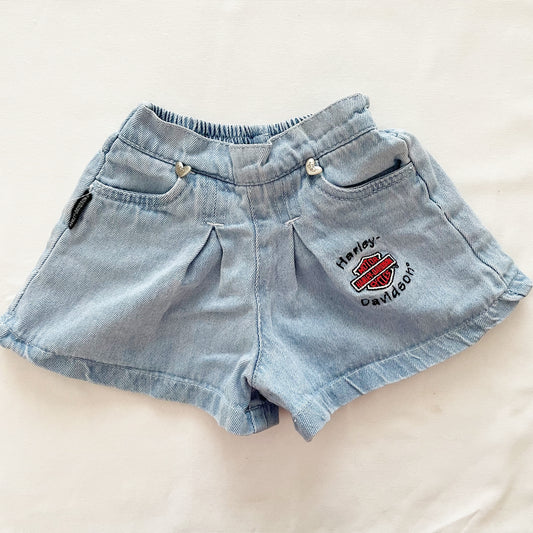 Harley-Davidson Light Wash Denim Shorts • 18m