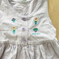 OshKosh Plant Embroidery Gingham Dress - Yellow Clover Vintage Kids Clothes