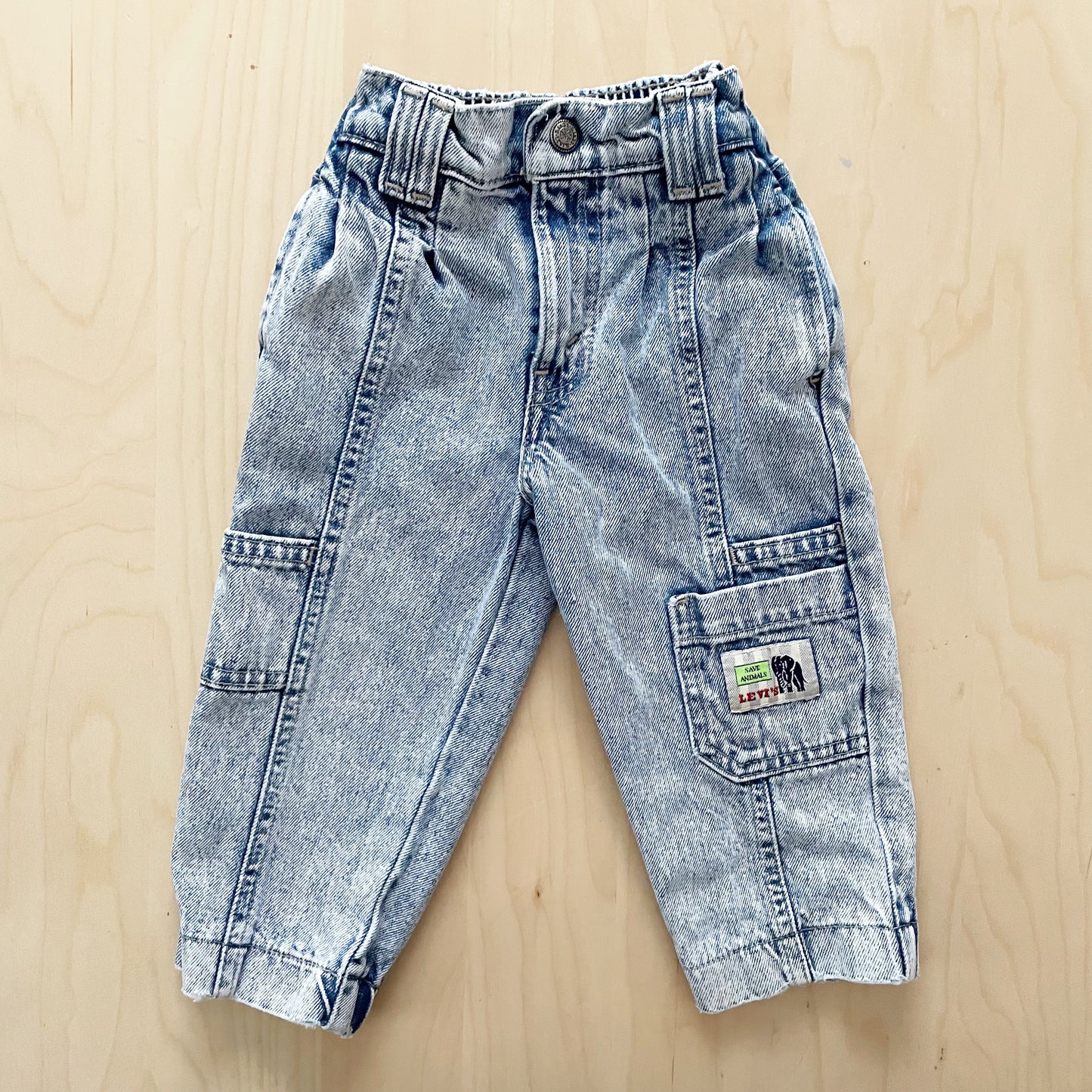 Vintage Levi’s Endangered Species Boys Acid Wash Jeans