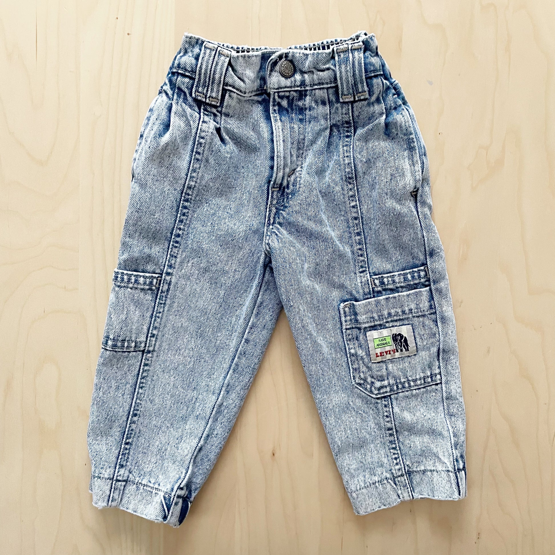 Vintage Levi’s Endangered Species Boys Acid Wash Jeans