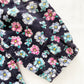 OshKosh Black Floral Cord Bubble Overalls