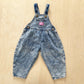 OshKosh Acid Wash Bubble Overalls - Yellow Clover Vintage Kids Clothes