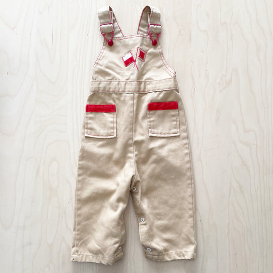 Healthtex Flag Overalls Romper