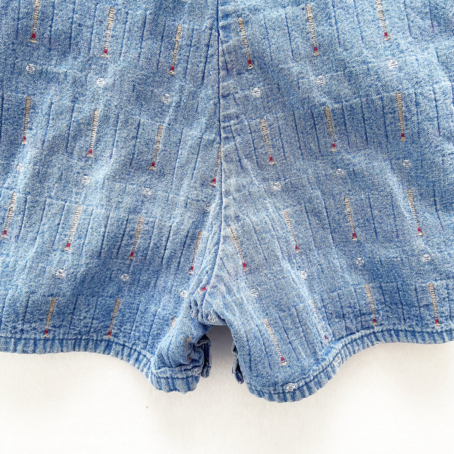 OshKosh Baseball Woven Shortalls - Yellow Clover Vintage Kids Clothes
