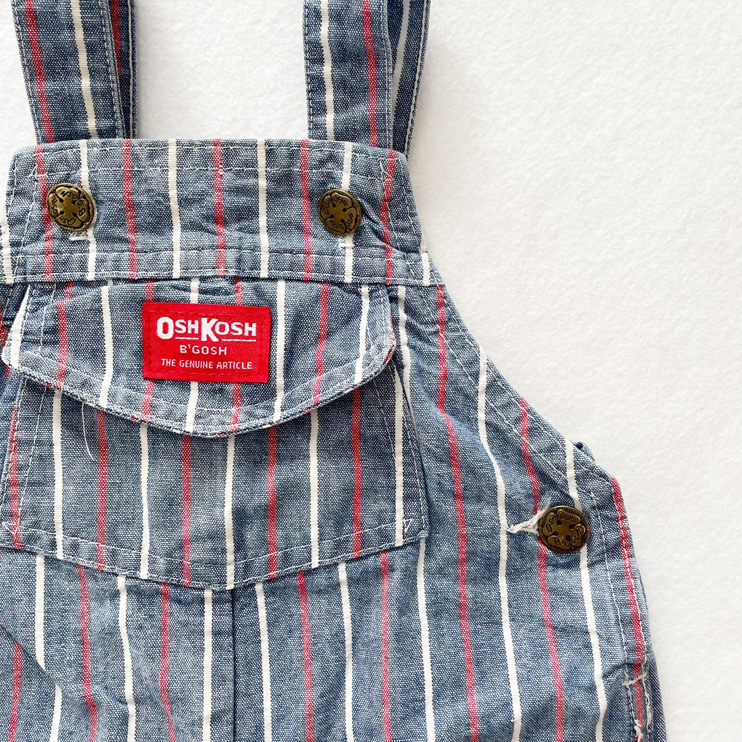 OshKosh Beach Dog Striped Overalls