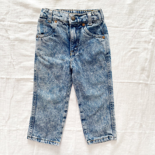 Levi’s Acid Wash Jeans • 4T - Yellow Clover Vintage Kids Clothes