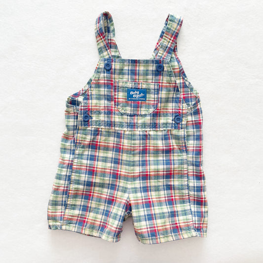 Baby B’gosh Plaid Shortalls