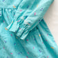 OshKosh Butterfly Print Collared Dress - Yellow Clover Vintage Kids Clothes