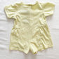 Barney and Baby Bop Garden Flowers Romper • 4T - Yellow Clover Vintage Kids Clothes