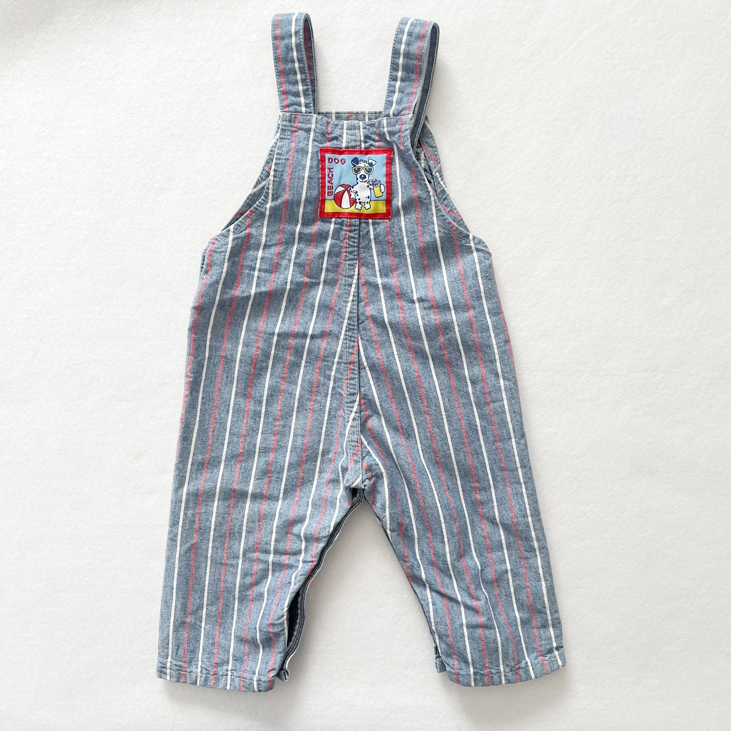OshKosh Beach Dog Striped Overalls