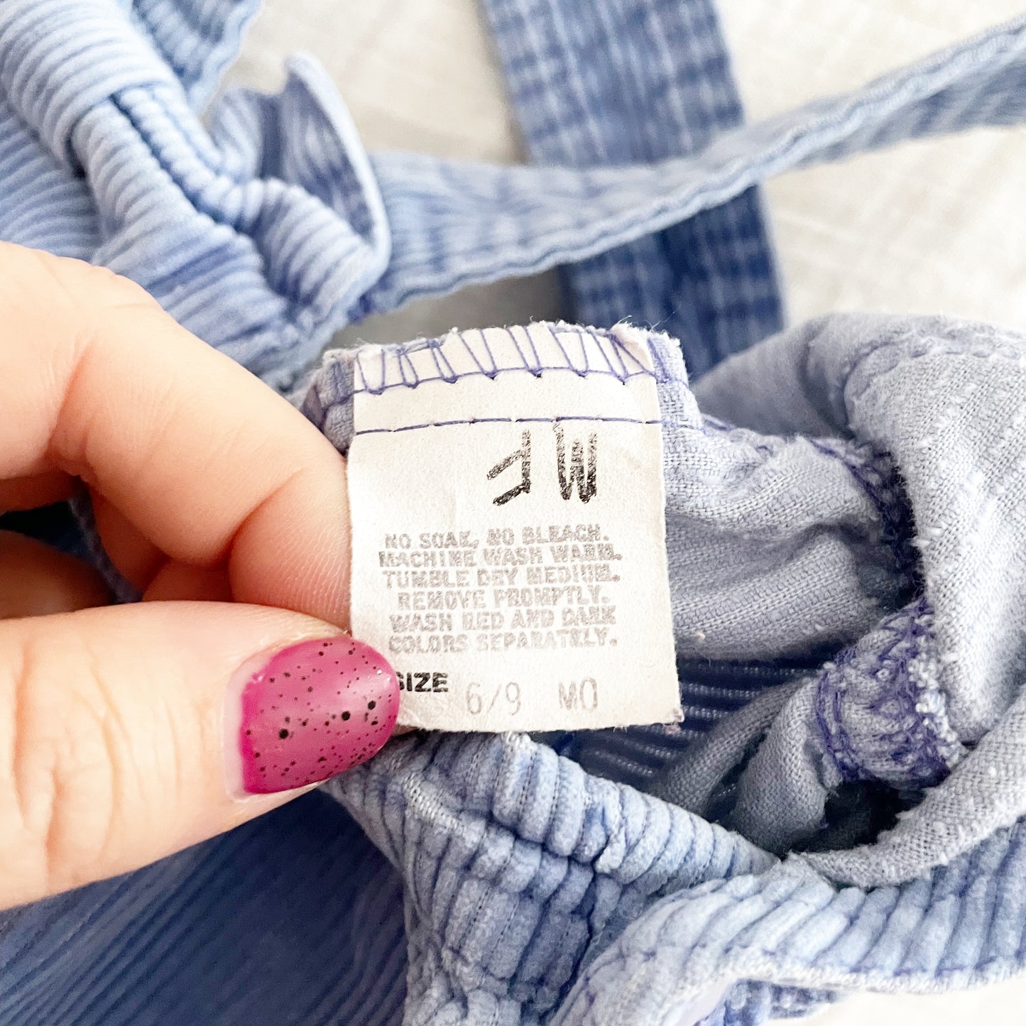 OshKosh Periwinkle Bow Back Overalls