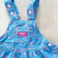 Vintage OshKosh Chambray Floral Bow Back Skirtall