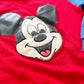 Mickey Mouse Appliqué Sweatshirt - Yellow Clover Vintage Kids Clothes