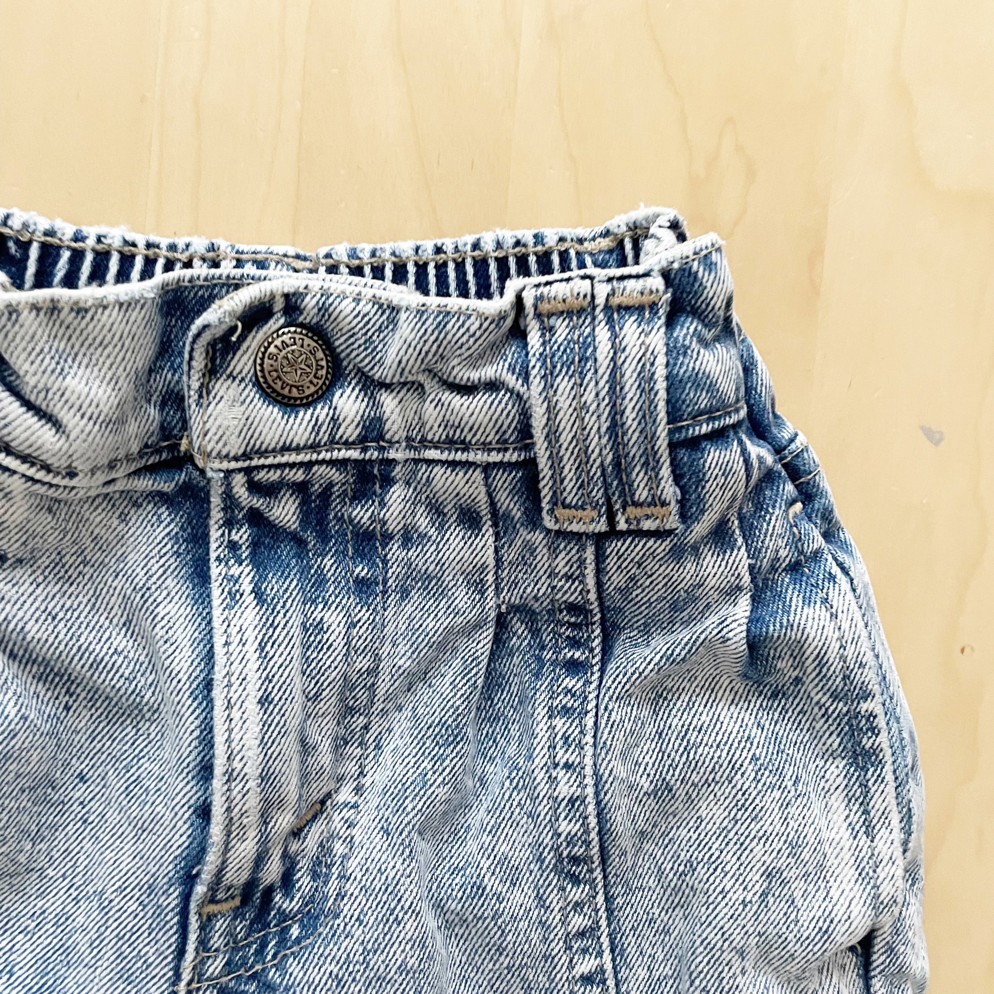 Levi’s Endangered Species Acid Wash Jeans - Yellow Clover Vintage Kids Clothes