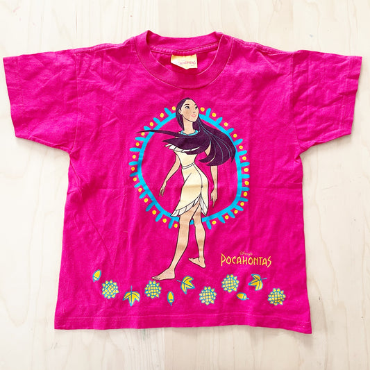 Pocahontas Graphic Tee - Yellow Clover Vintage Kids Clothes
