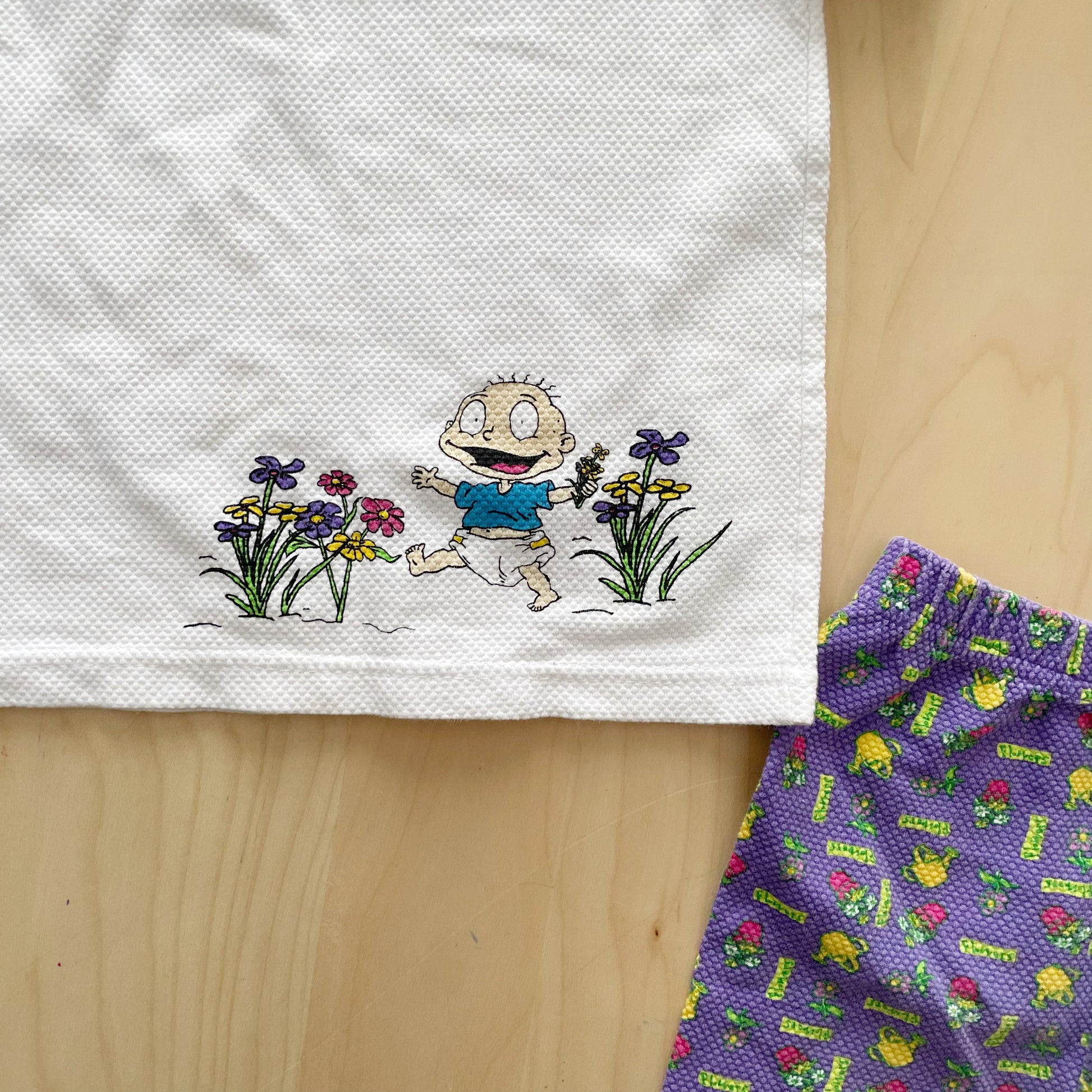 Rugrats Angelica and Tommy Garden Set - Yellow Clover Vintage Kids Clothes