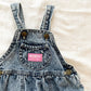 OshKosh Acid Wash Bubble Overalls - Yellow Clover Vintage Kids Clothes