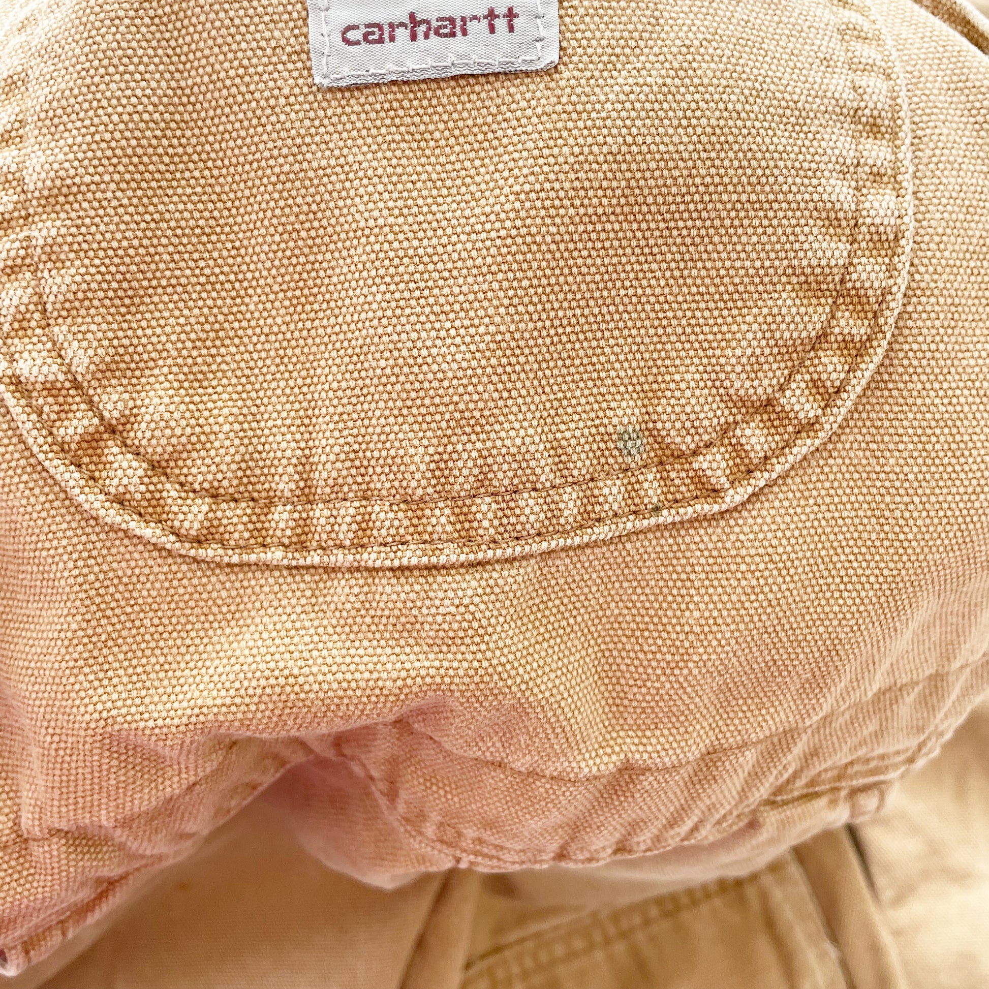 Carhartt Tan Reinforced Knee Overalls • 4T - Yellow Clover Vintage Kids Clothes