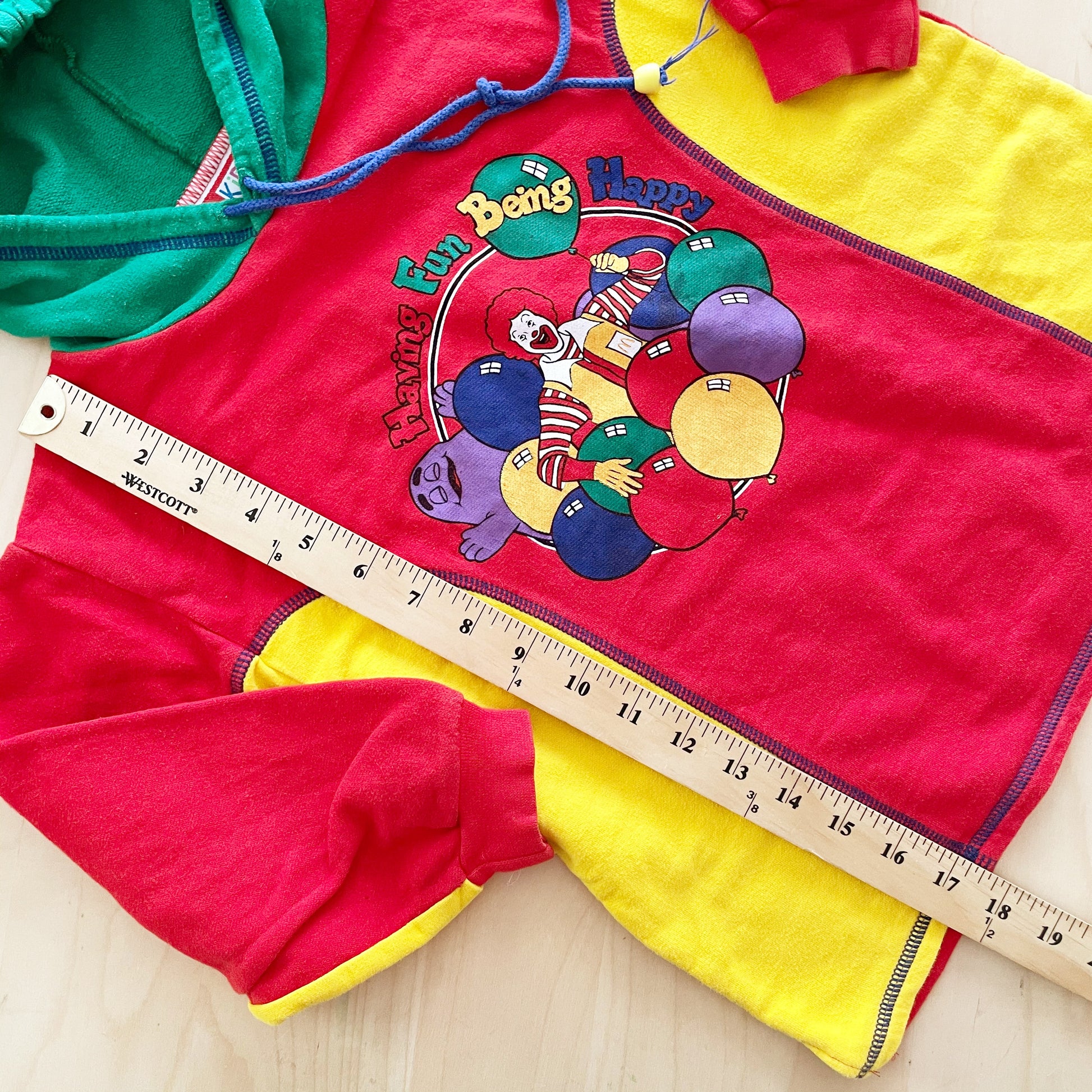 McKids McDonald’s Characters Sweatshirt - Yellow Clover Vintage Kids Clothes