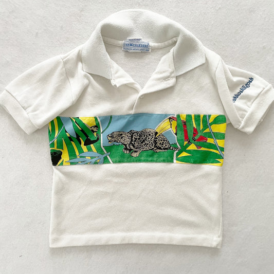 OshKosh Jungle Polo - Yellow Clover Vintage Kids Clothes