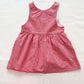 OshKosh Red Gingham Pinafore Dress - Yellow Clover Vintage Kids Clothes