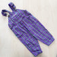 Vintage OP Plaid Overalls - Yellow Clover Vintage Kids Clothes