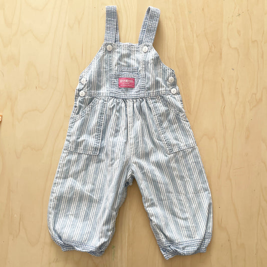OshKosh Striped Gingham Bubble Overalls