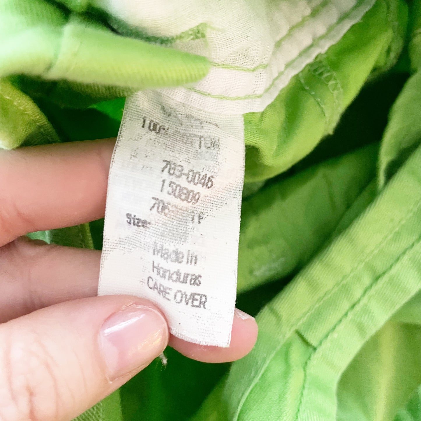 Baby B’gosh Lime Green Shortalls - Yellow Clover Vintage Kids Clothes