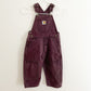 Carhartt Maroon Overalls • 2T - Yellow Clover Vintage Kids Clothes