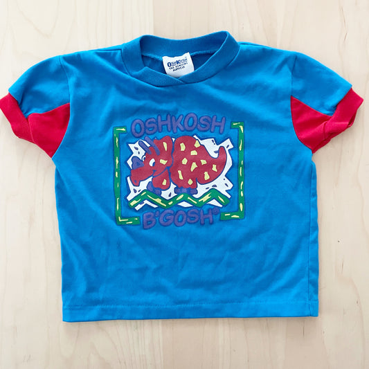 OshKosh Dinosaur Tee - Yellow Clover Vintage Kids Clothes