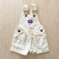 Vintage OshKosh Yellow Flower Print Shortalls - Yellow Clover Vintage Kids Clothes