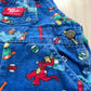 Baby B’gosh Dinosaur Baseball Shortalls - Yellow Clover Vintage Kids Clothes