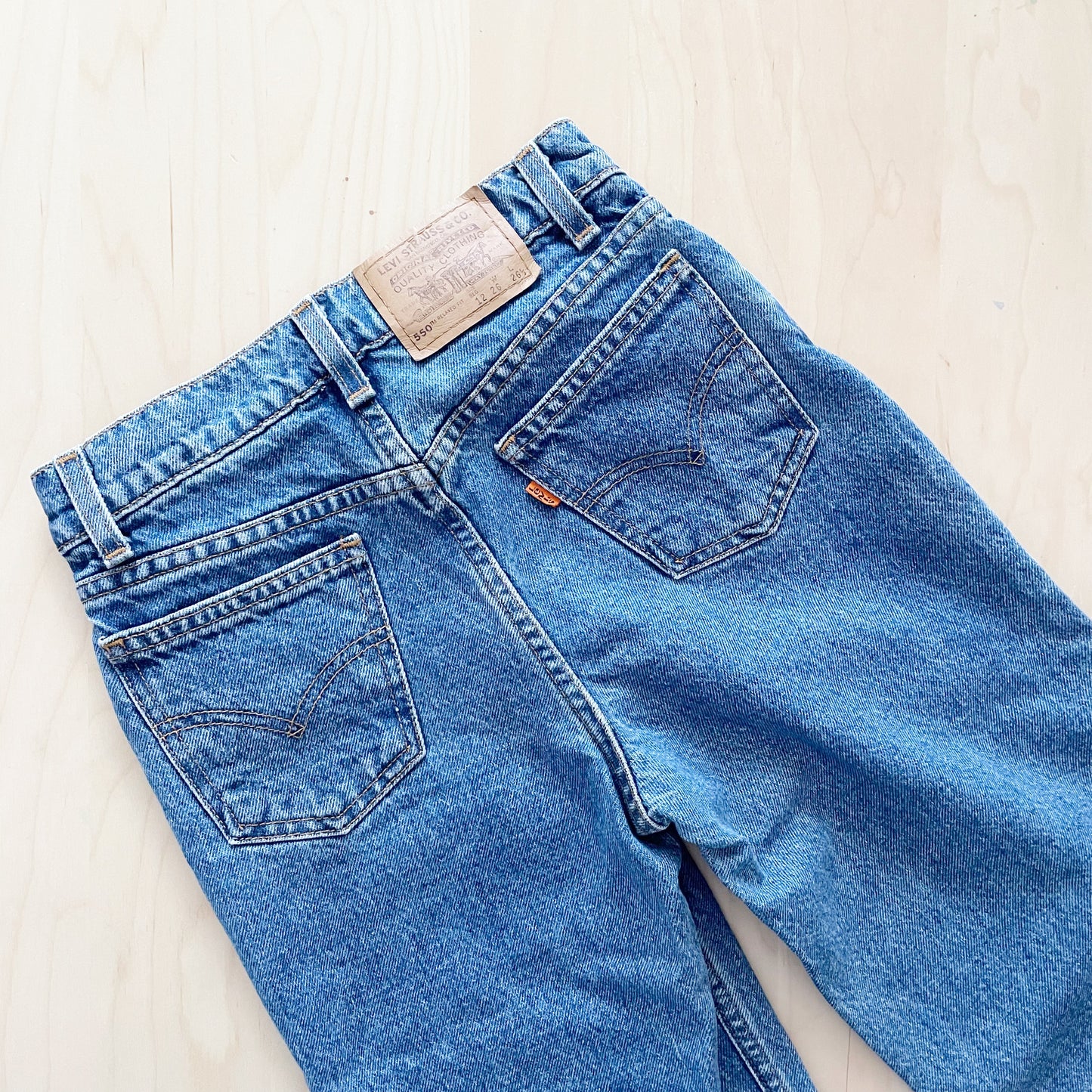 Levi’s Orange Tab 550 Jeans - Yellow Clover Vintage Kids Clothes