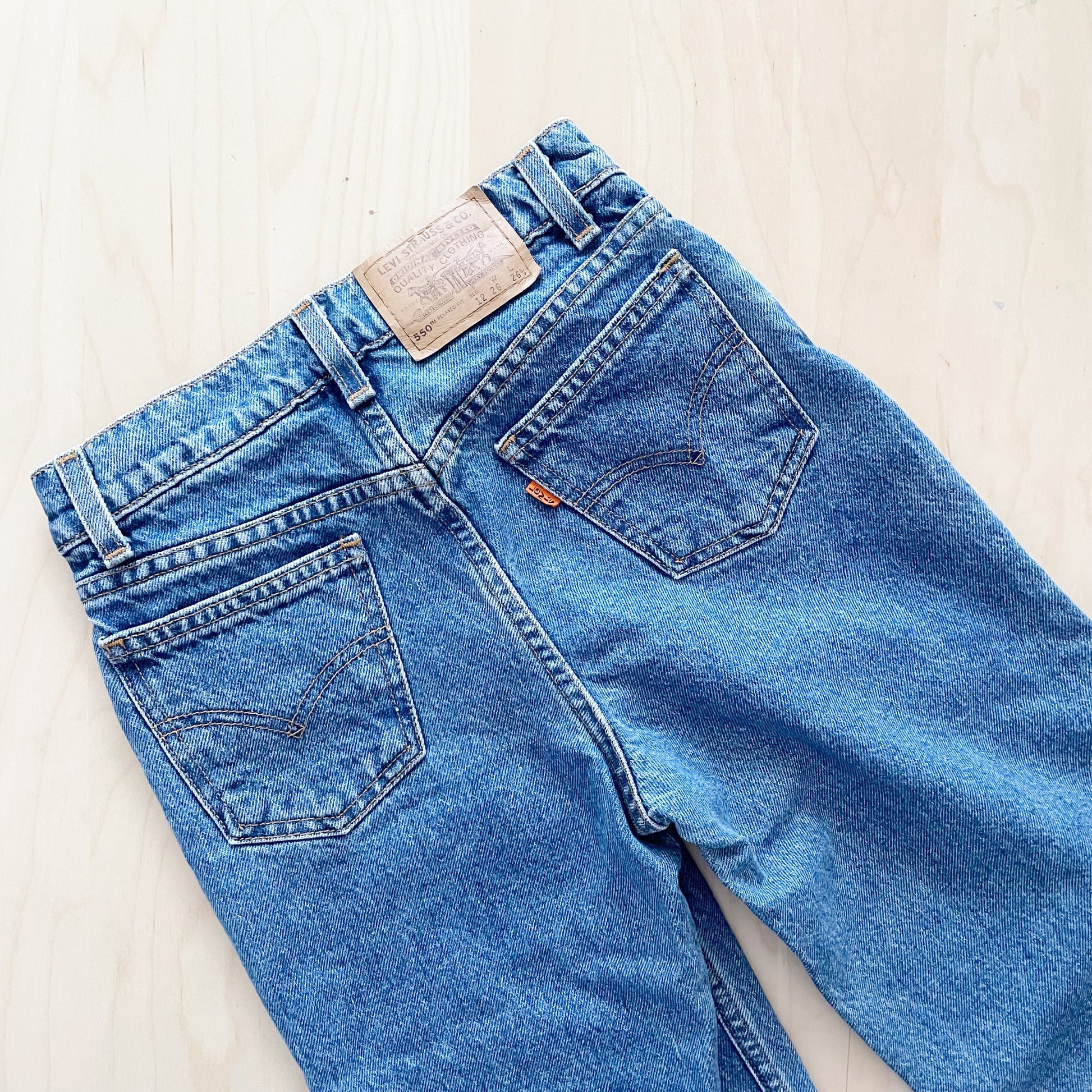Levi’s Orange Tab 550 Jeans - Yellow Clover Vintage Kids Clothes