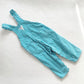 OshKosh Turquoise Stripe Overalls - Yellow Clover Vintage Kids Clothes