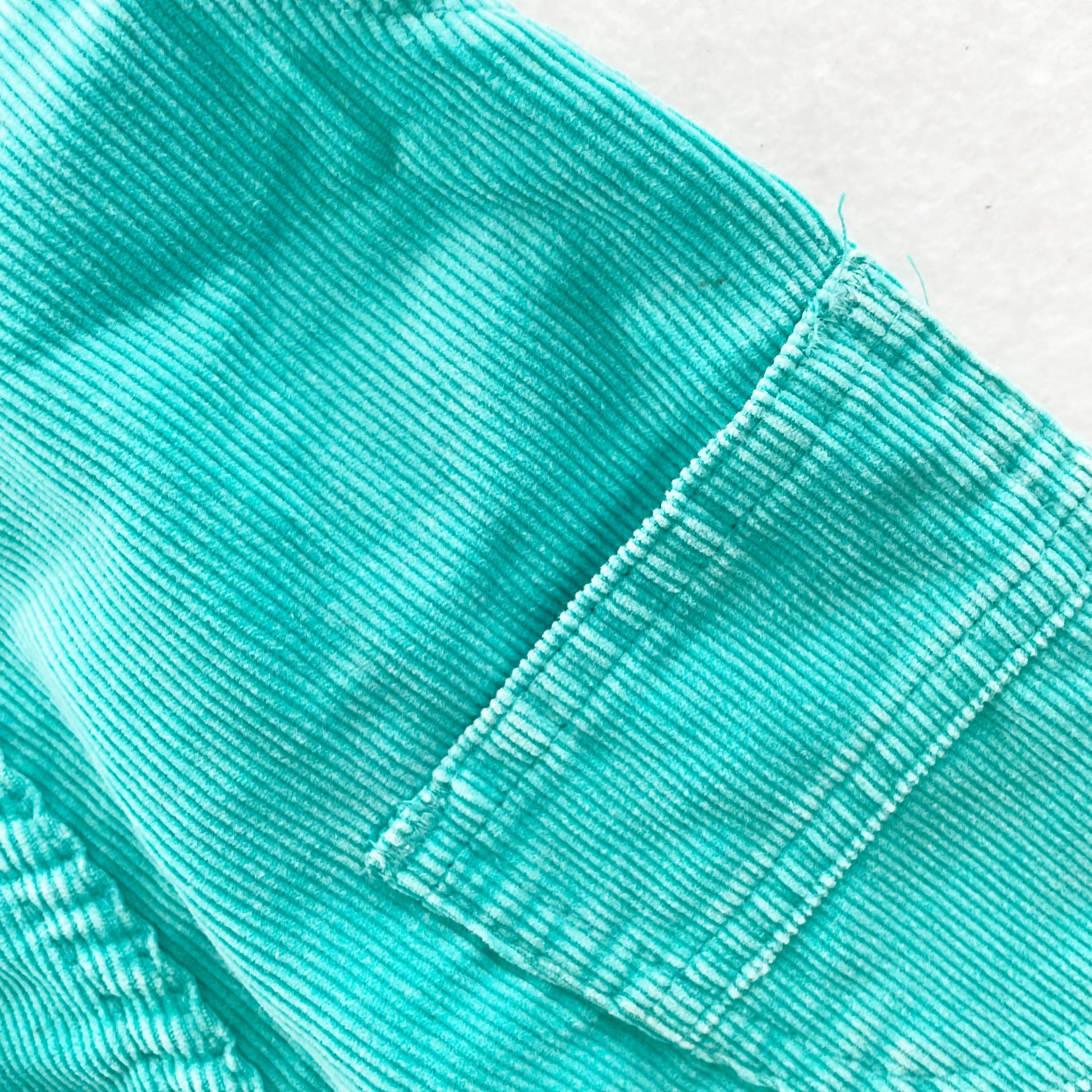 OshKosh Mint Fine Cord Overalls - Yellow Clover Vintage Kids Clothes