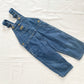 OshKosh Classic Cut Denim Overalls - Yellow Clover Vintage Kids Clothes