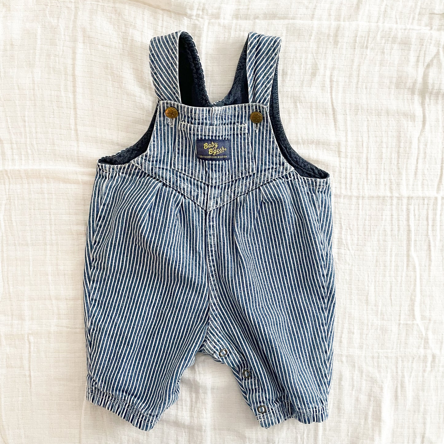 Baby B’gosh Hickory Stripe Bubble Overalls
